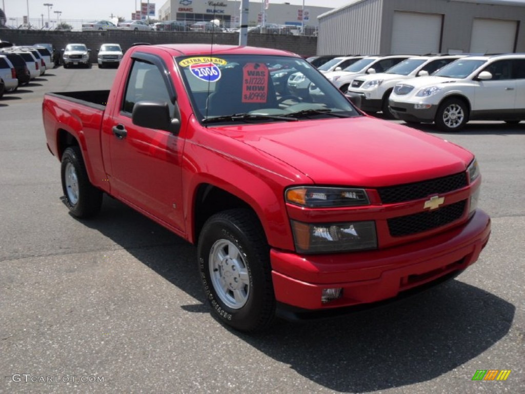 2006 Colorado LS Regular Cab - Victory Red / Medium Pewter photo #5