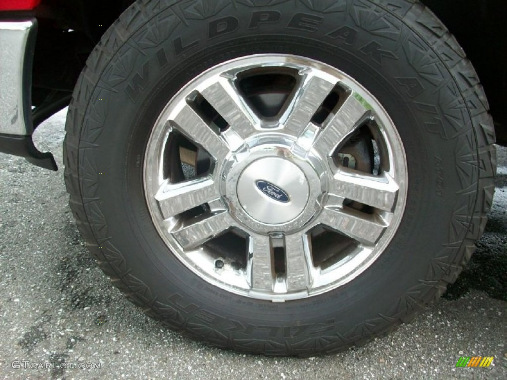 2006 F150 XLT SuperCrew 4x4 - Bright Red / Medium/Dark Flint photo #5