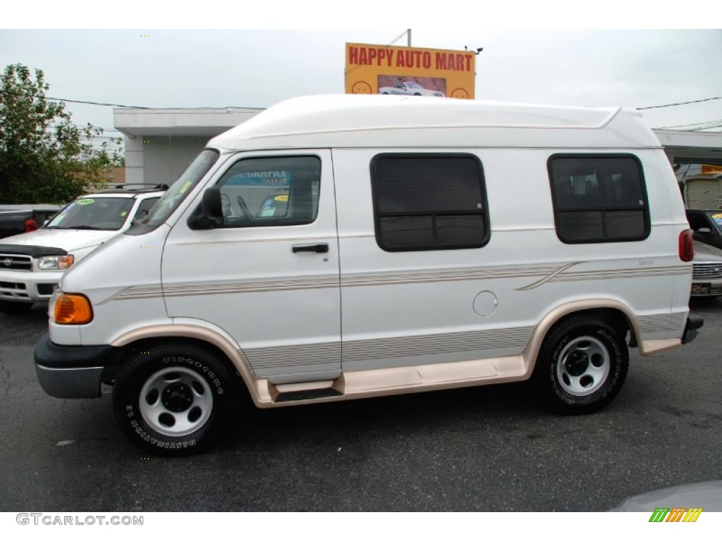 Bright White Dodge Ram Van