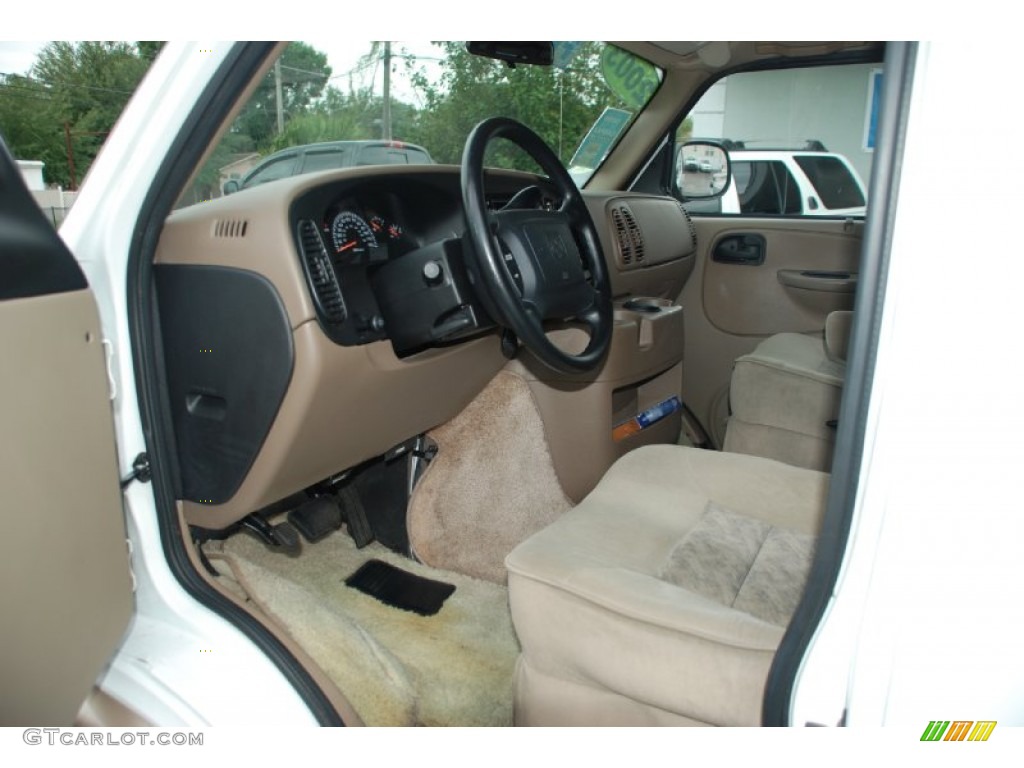 Sandstone Interior 2003 Dodge Ram Van 1500 Passenger Conversion Photo #51071018