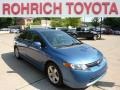 2008 Atomic Blue Metallic Honda Civic EX Sedan  photo #6