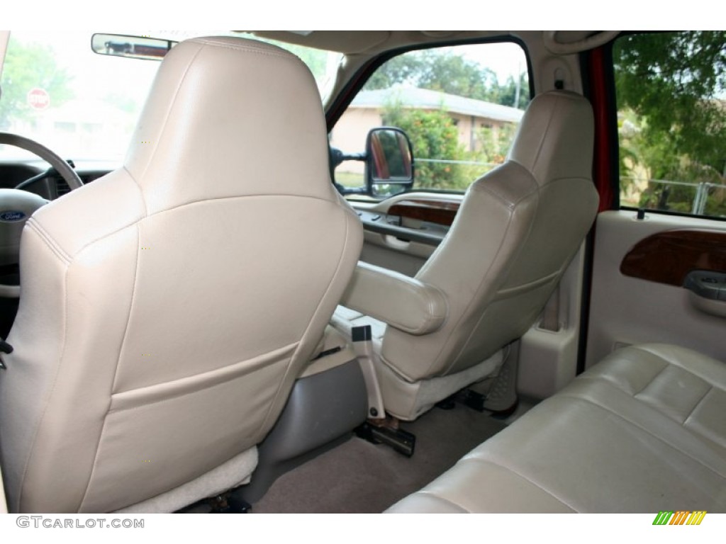 Medium Parchment Interior 2003 Ford F350 Super Duty Lariat Crew Cab 4x4 Dually Photo #51072608