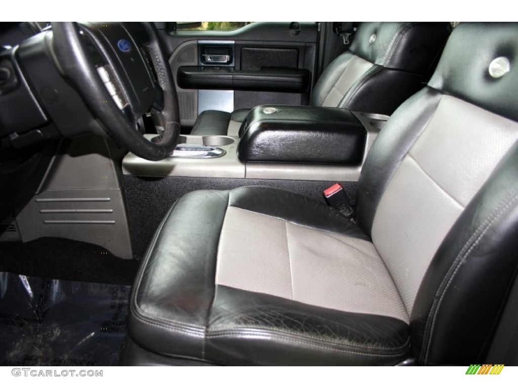 2005 F150 Lariat SuperCrew 4x4 - Oxford White / Black photo #47