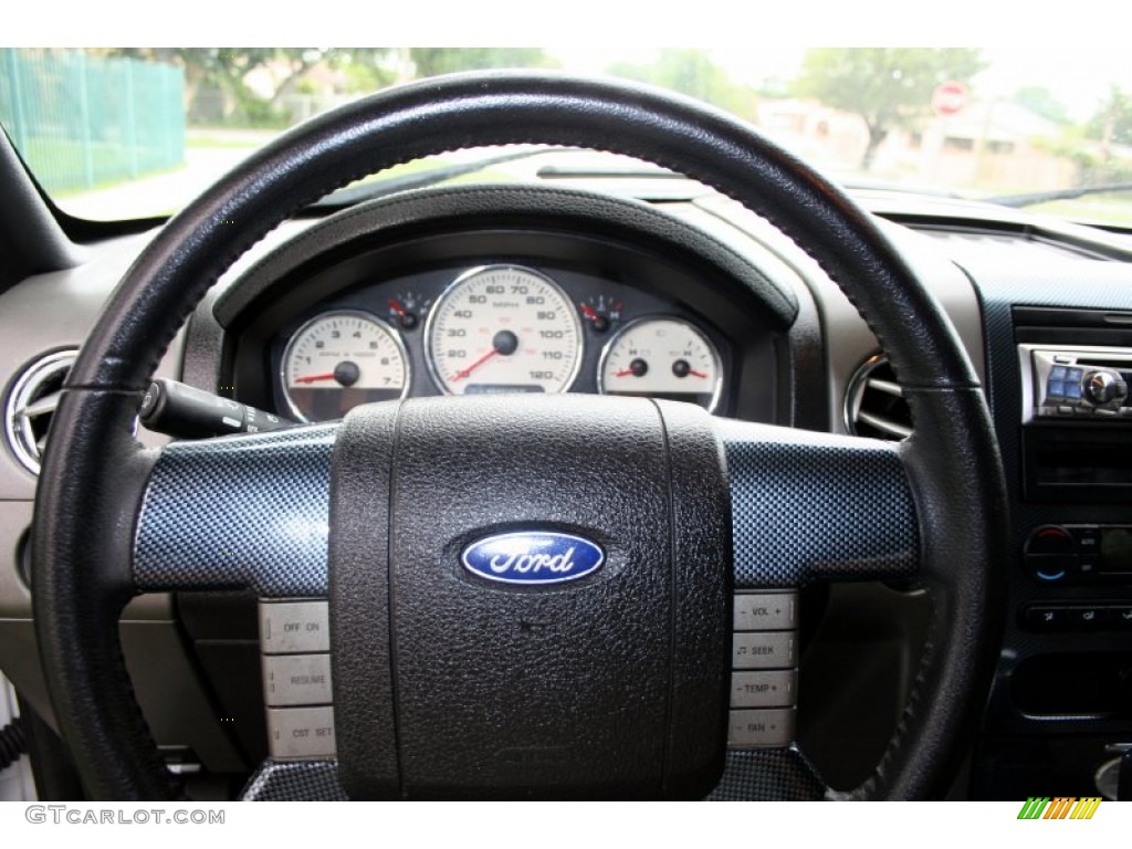 2005 F150 Lariat SuperCrew 4x4 - Oxford White / Black photo #73