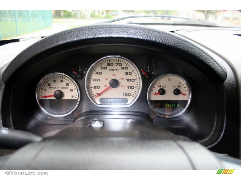 2005 F150 Lariat SuperCrew 4x4 - Oxford White / Black photo #74