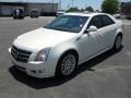 White Diamond Tricoat 2010 Cadillac CTS 4 3.6 AWD Sedan Exterior