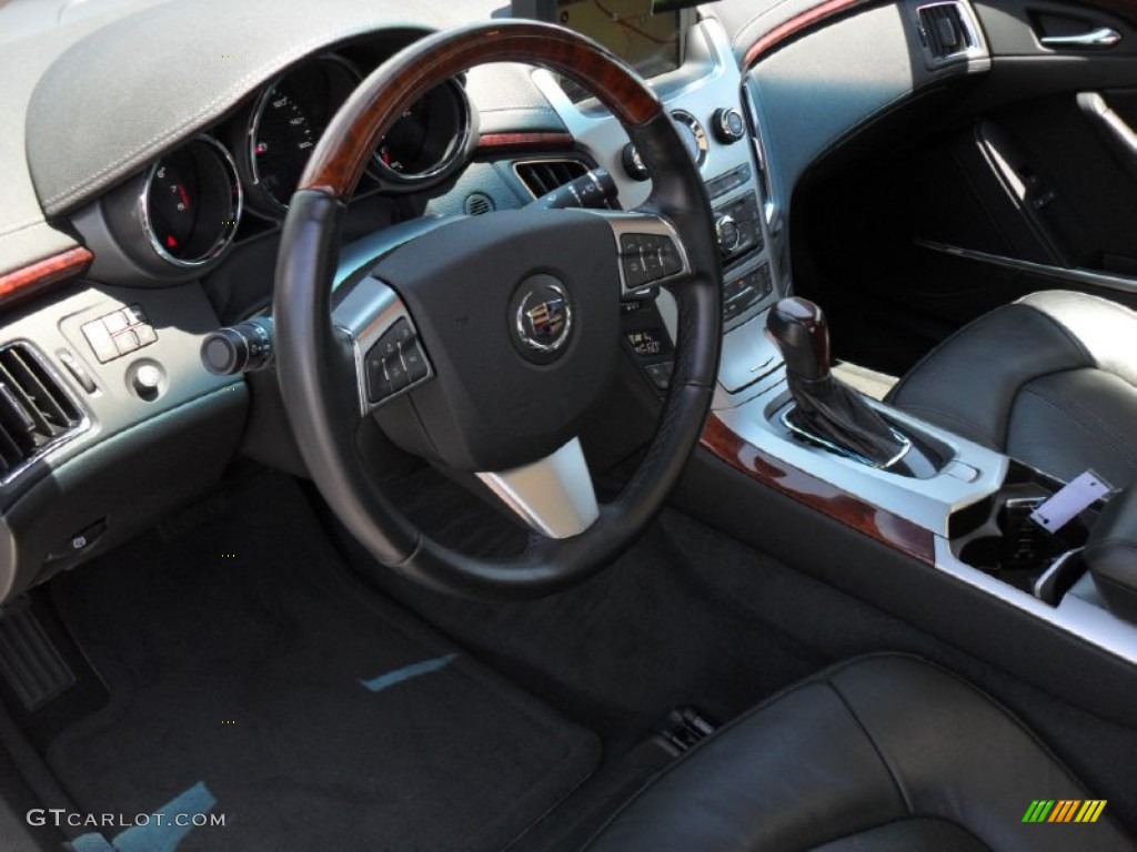 Ebony Interior 2010 Cadillac CTS 4 3.6 AWD Sedan Photo #51074090