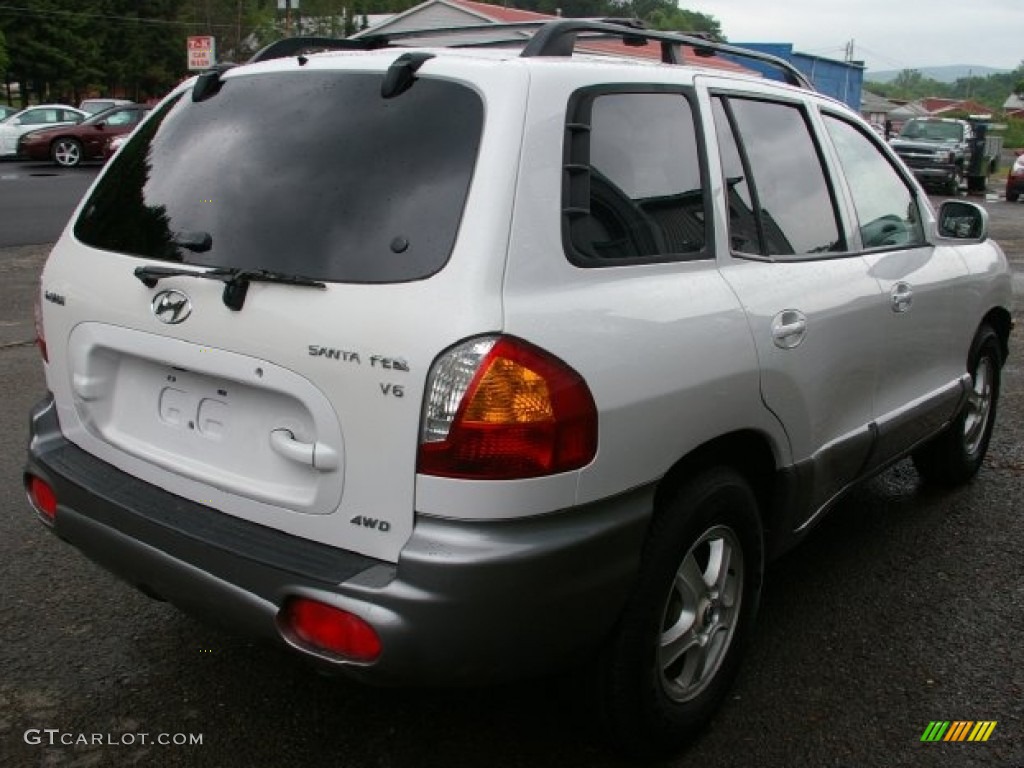 2004 Santa Fe GLS 4WD - Nordic White / Beige photo #21