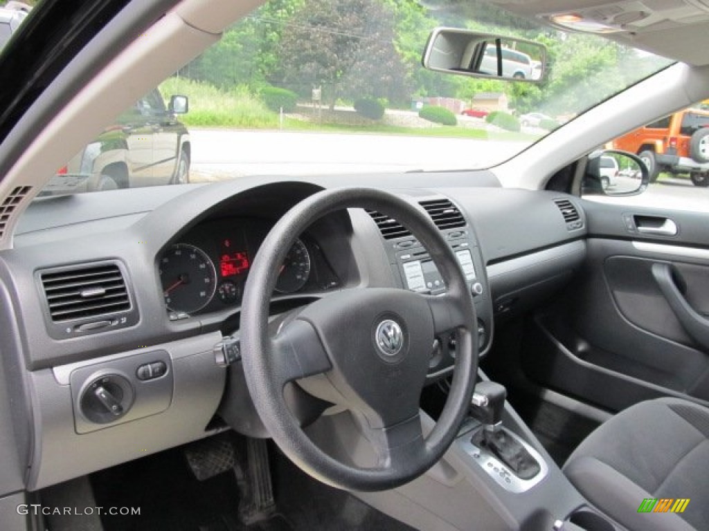 Anthracite Black Interior 2008 Volkswagen Jetta S Sedan Photo #51074540