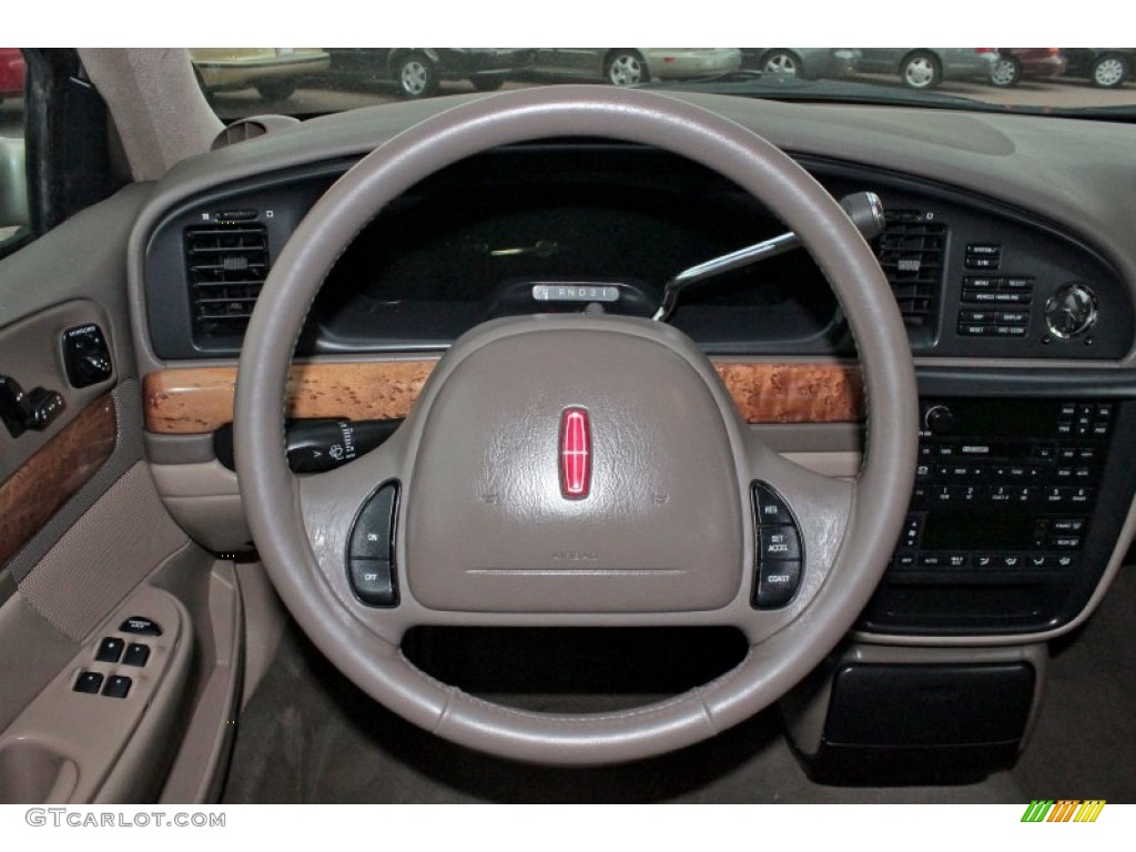 1998 Lincoln Continental Standard Continental Model Medium Prairie Tan Steering Wheel Photo #51074858