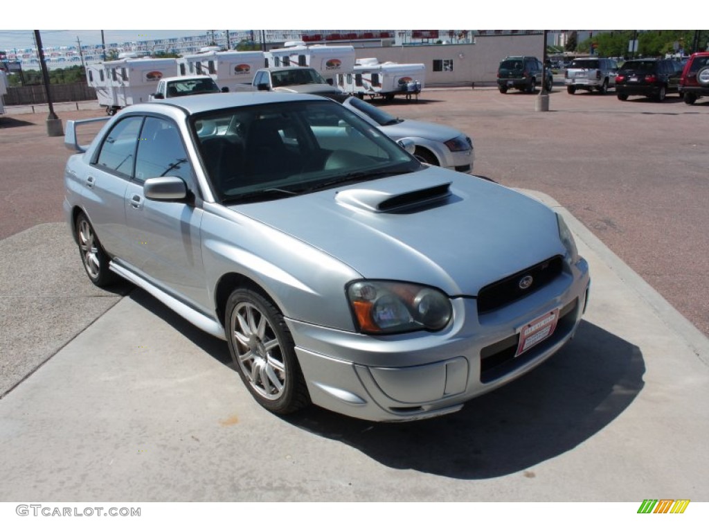 Platinum Silver Metallic 2004 Subaru Impreza WRX STi Exterior Photo #51075212