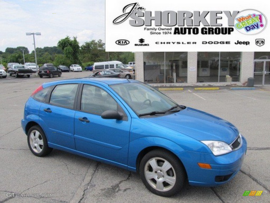 Aqua Blue Metallic Ford Focus