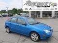 2007 Aqua Blue Metallic Ford Focus ZX5 SES Hatchback  photo #1