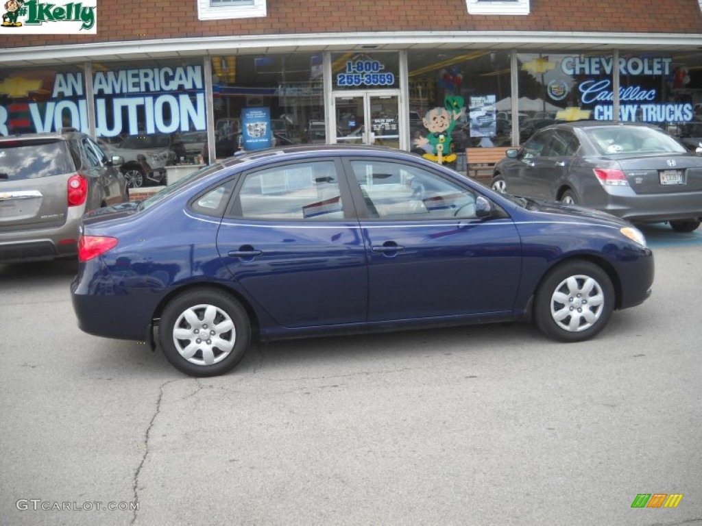 2009 Elantra SE Sedan - Regatta Blue / Gray photo #2