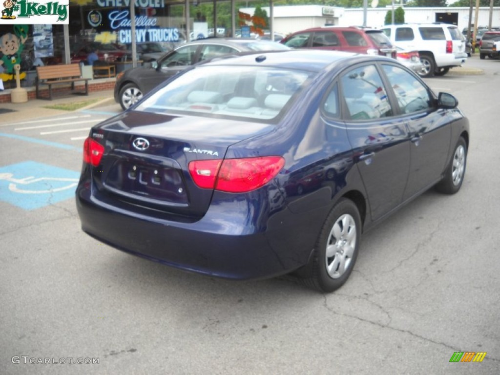 2009 Elantra SE Sedan - Regatta Blue / Gray photo #3