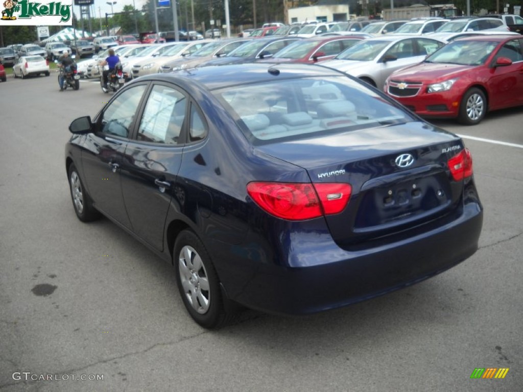 2009 Elantra SE Sedan - Regatta Blue / Gray photo #5