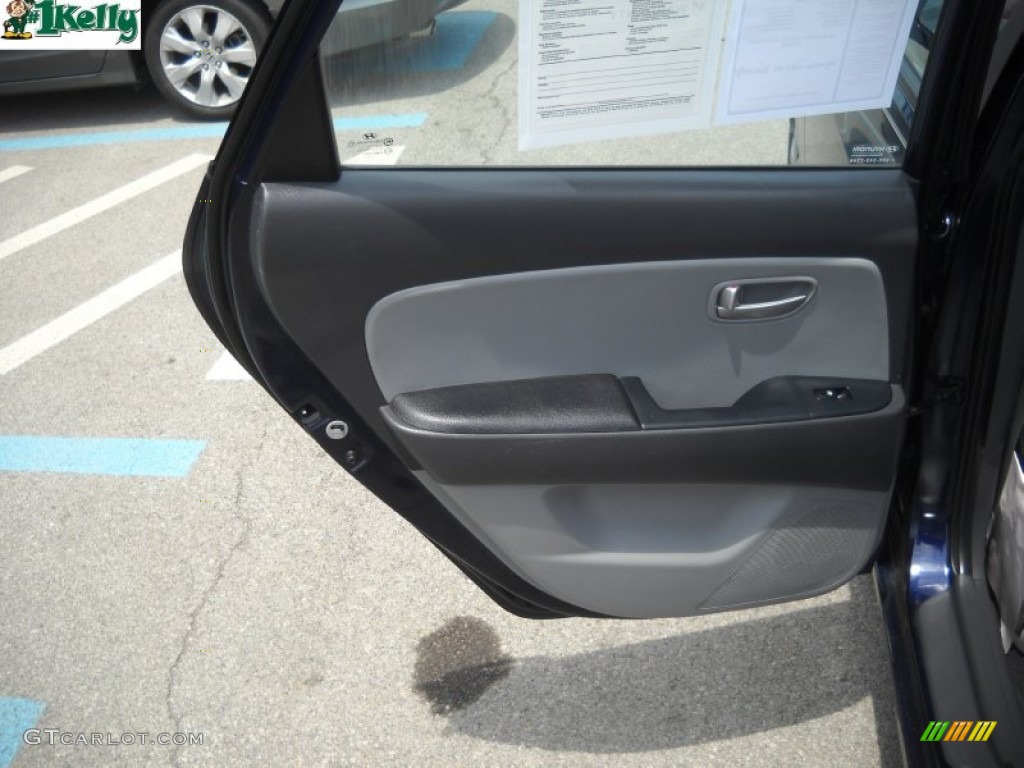 2009 Elantra SE Sedan - Regatta Blue / Gray photo #12