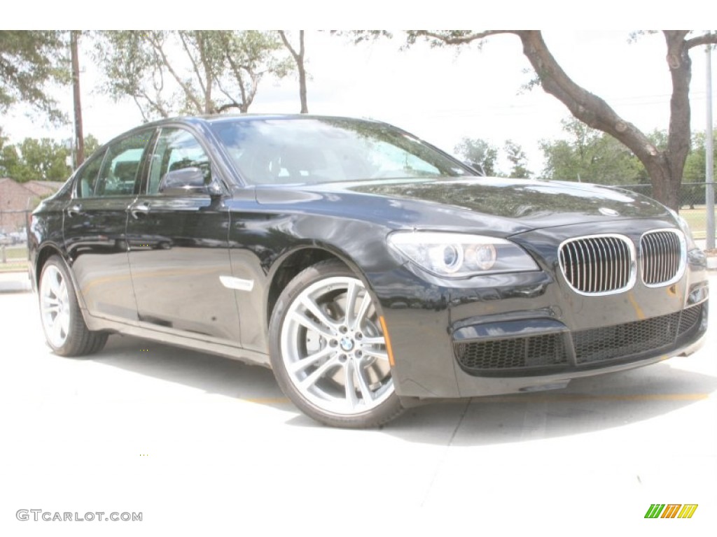 2012 7 Series 750i Sedan - Black Sapphire Metallic / Black photo #1
