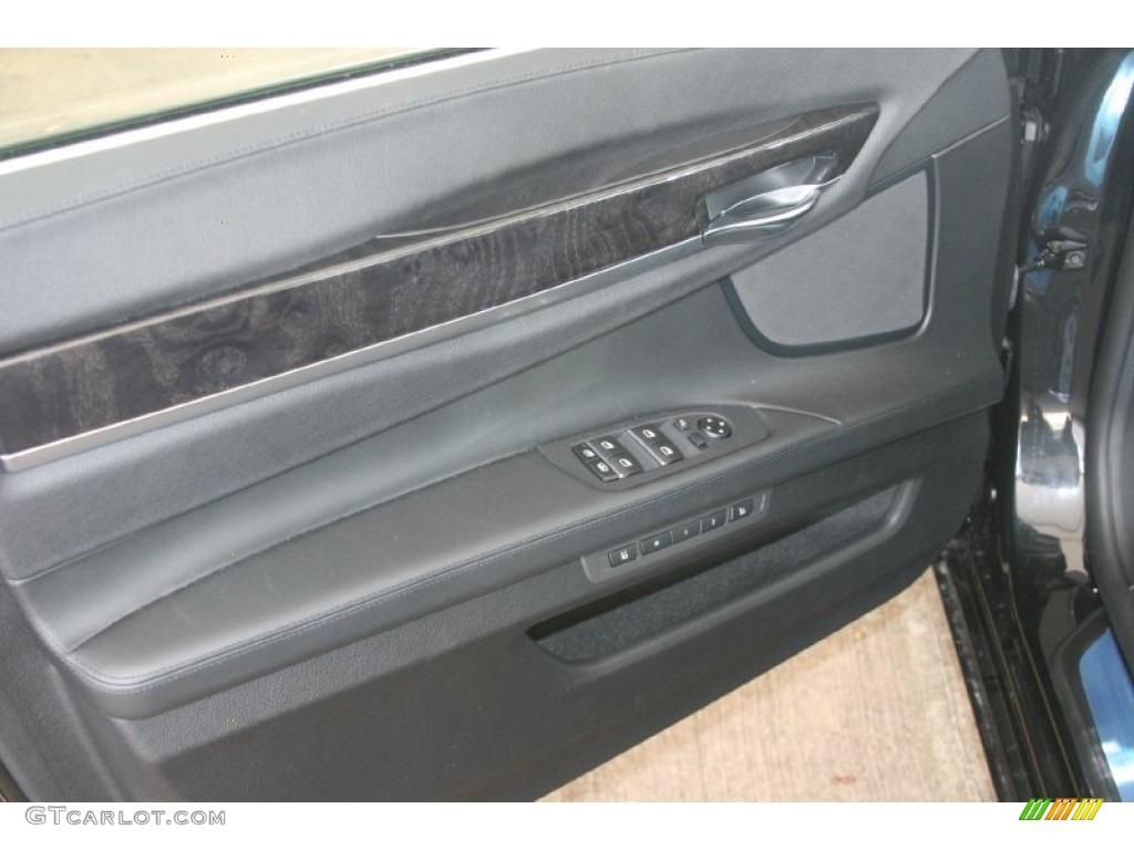 2012 BMW 7 Series 750i Sedan Black Door Panel Photo #51078152