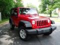 2008 Red Rock Crystal Pearl Jeep Wrangler X 4x4 Right Hand Drive  photo #8