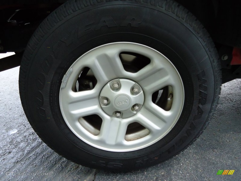 2008 Jeep Wrangler X 4x4 Right Hand Drive Wheel Photo #51078314