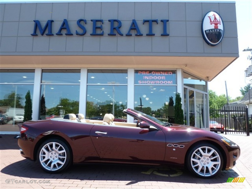 Bordeaux Ponteveccio (Red Metallic) 2011 Maserati GranTurismo Convertible GranCabrio Exterior Photo #51080672