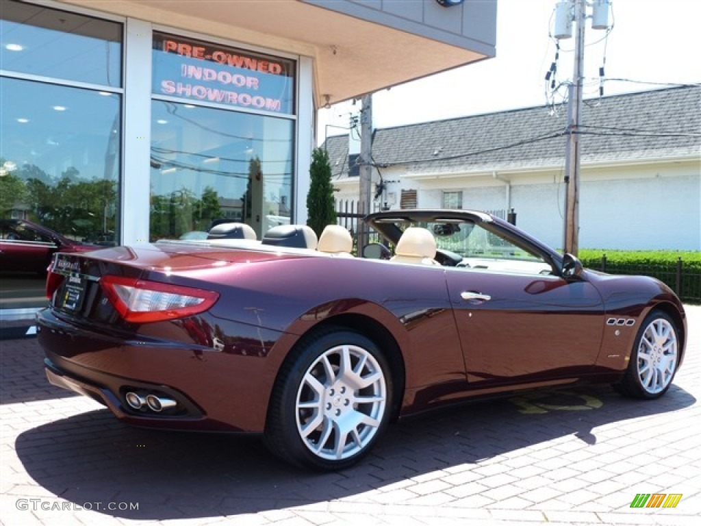 2011 GranTurismo Convertible GranCabrio - Bordeaux Ponteveccio (Red Metallic) / Sabbia photo #3