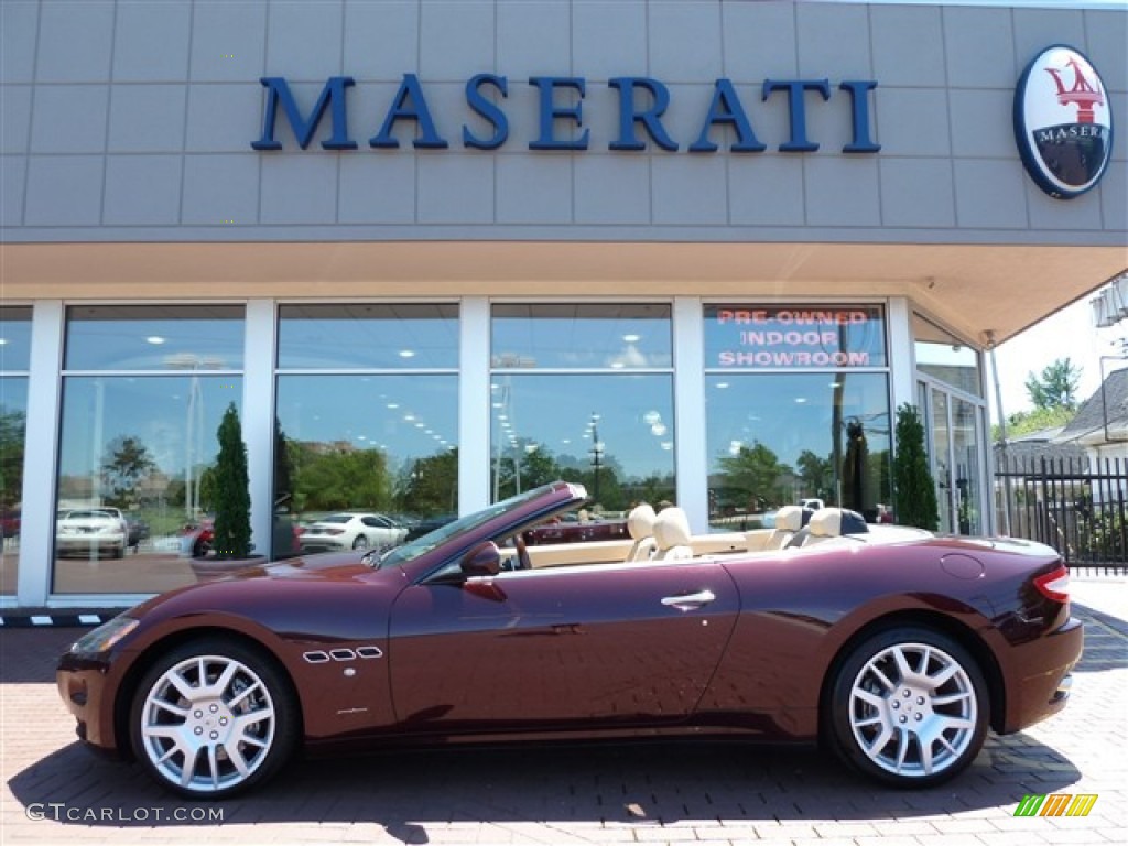 Bordeaux Ponteveccio (Red Metallic) 2011 Maserati GranTurismo Convertible GranCabrio Exterior Photo #51080756