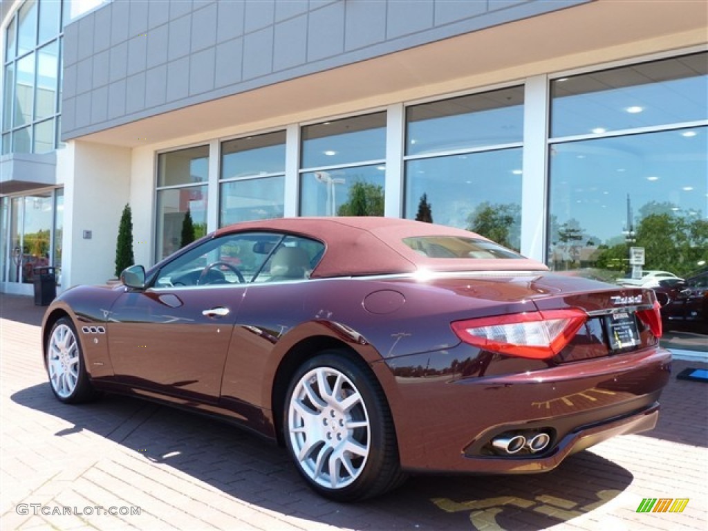 Bordeaux Ponteveccio (Red Metallic) 2011 Maserati GranTurismo Convertible GranCabrio Exterior Photo #51080774