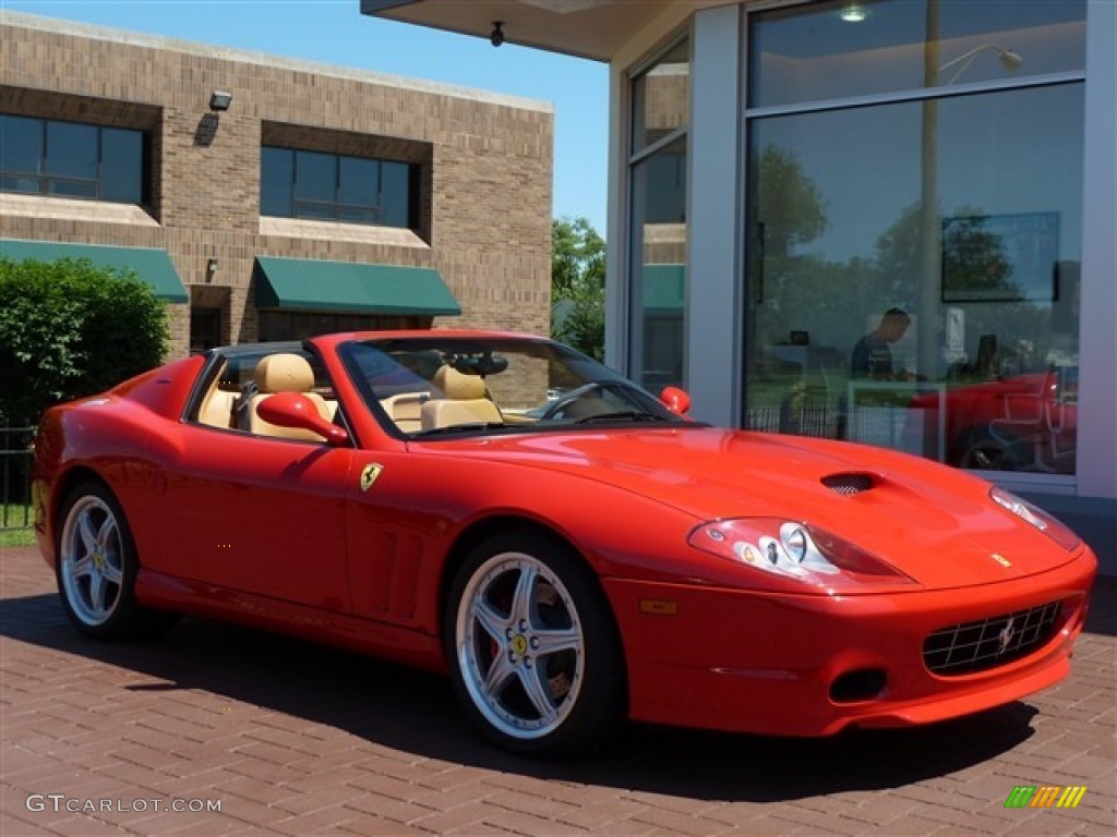 2005 575 Superamerica Roadster F1 - Rossa Corsa (Red) / Tan photo #6