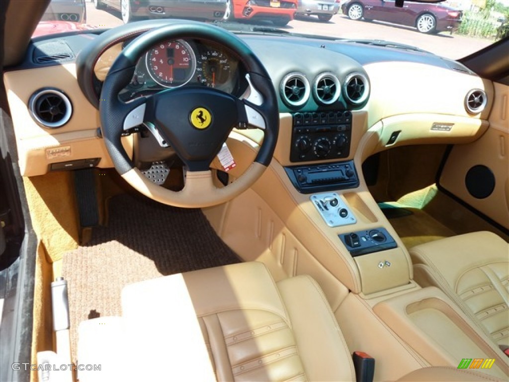 Tan Interior 2005 Ferrari 575 Superamerica Roadster F1 Photo #51081758