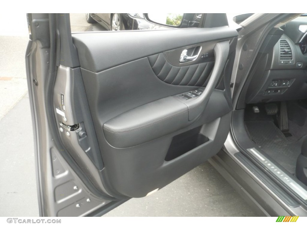2011 Infiniti FX 35 Graphite Door Panel Photo #51082403