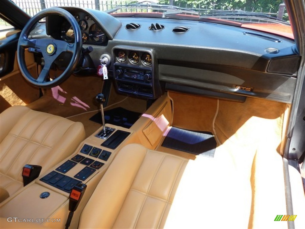 1986 Ferrari 328 GTS Tan Dashboard Photo #51082625
