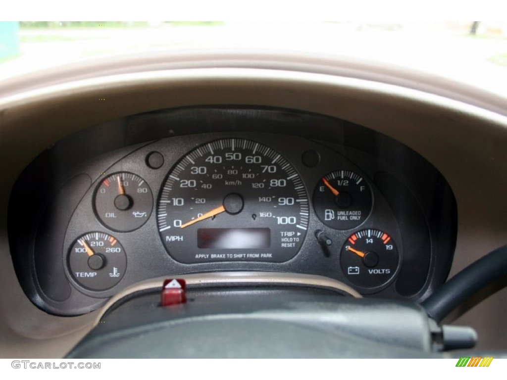2002 Chevrolet Astro LT AWD Gauges Photo #51082703