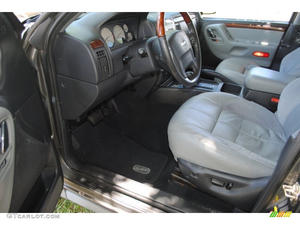 2002 Grand Cherokee Overland 4x4 - Graphite Metallic / Dark Slate Gray/Light Slate Gray photo #33