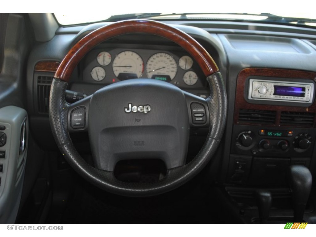 2002 Grand Cherokee Overland 4x4 - Graphite Metallic / Dark Slate Gray/Light Slate Gray photo #67