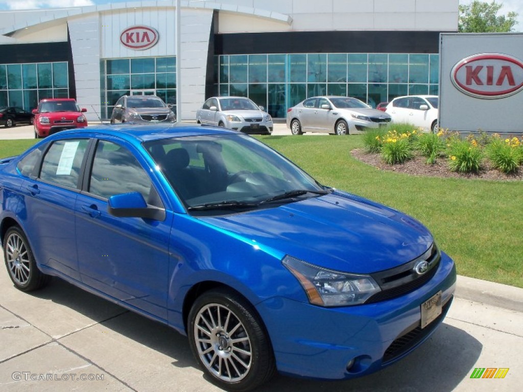 2011 Focus SES Sedan - Blue Flame Metallic / Charcoal Black photo #1