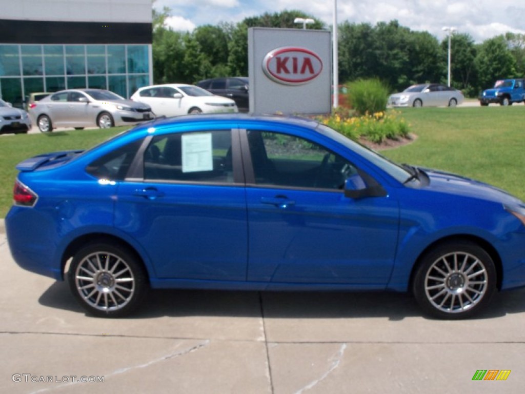 2011 Focus SES Sedan - Blue Flame Metallic / Charcoal Black photo #2
