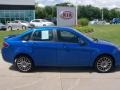 2011 Blue Flame Metallic Ford Focus SES Sedan  photo #2