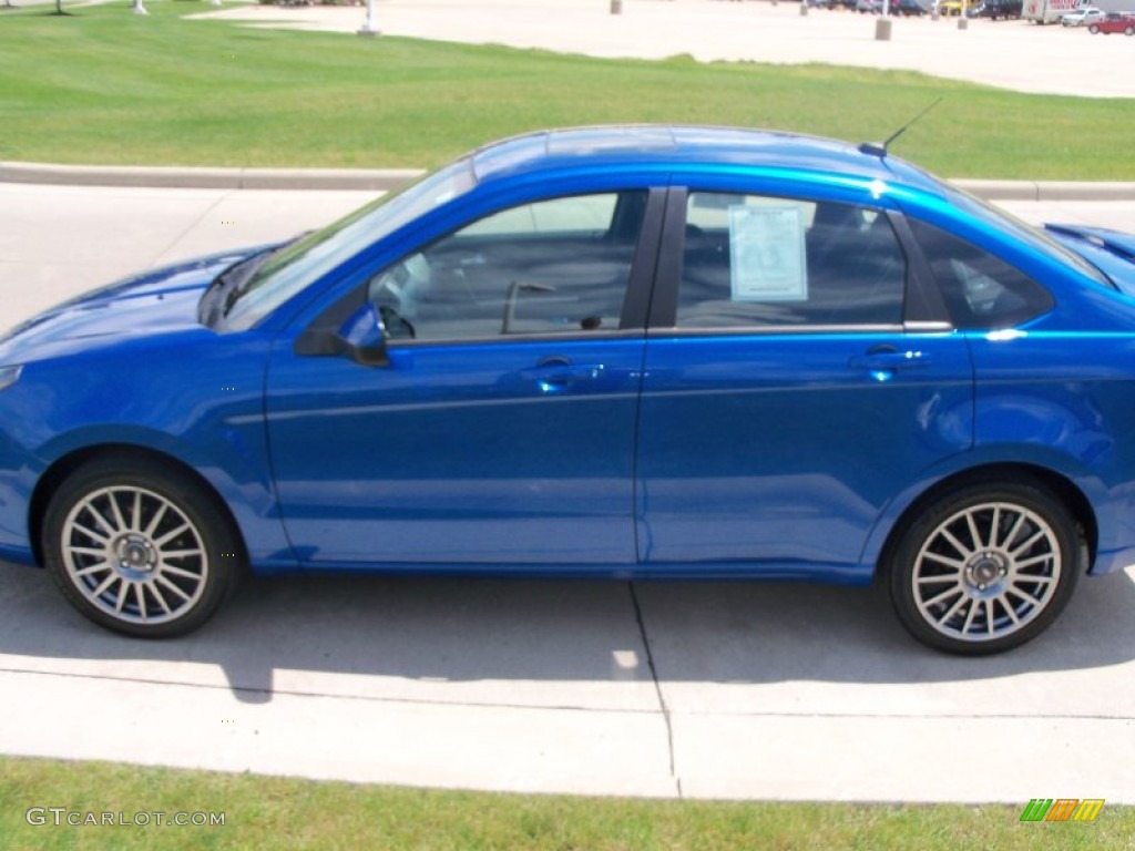 2011 Focus SES Sedan - Blue Flame Metallic / Charcoal Black photo #6