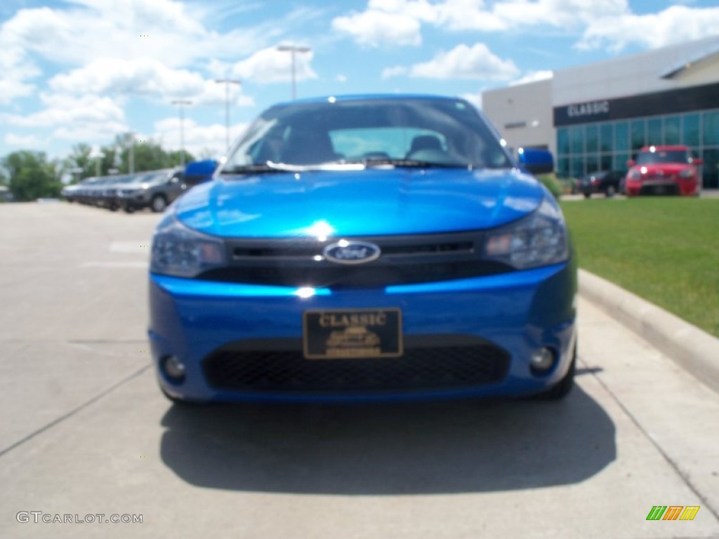 2011 Focus SES Sedan - Blue Flame Metallic / Charcoal Black photo #8