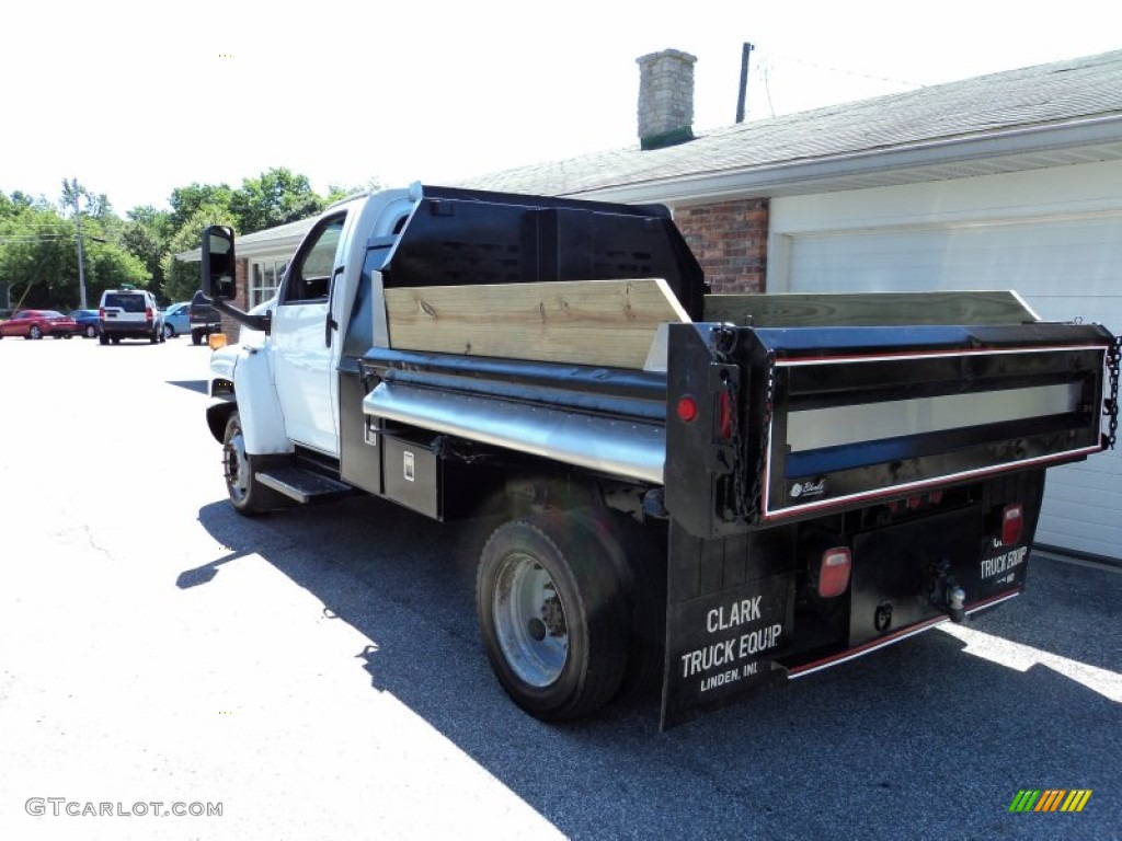 2004 C Series Kodiak C4500 Regular Cab Dump Truck - Summit White / Gray photo #9