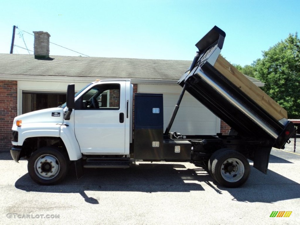 2004 C Series Kodiak C4500 Regular Cab Dump Truck - Summit White / Gray photo #22