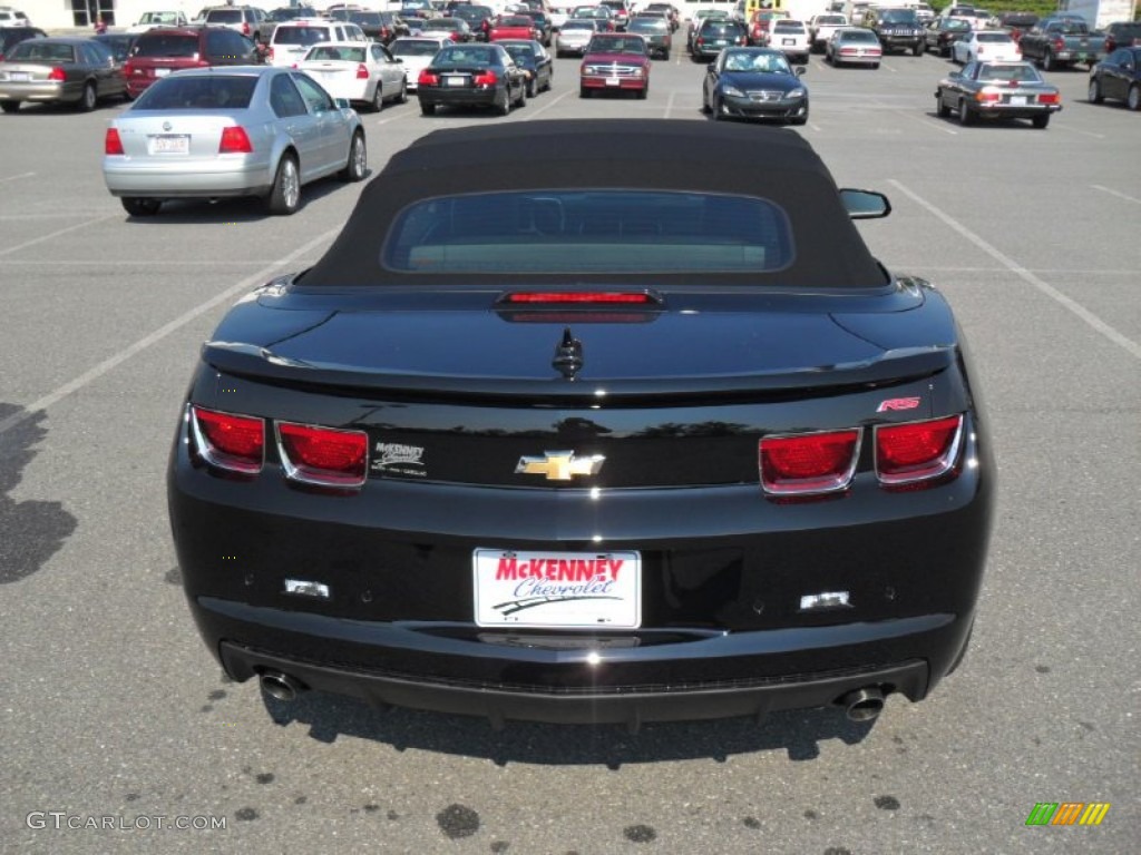 2011 Camaro LT/RS Convertible - Black / Black photo #3