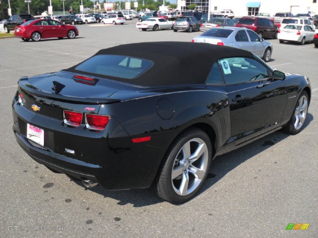 2011 Camaro LT/RS Convertible - Black / Black photo #4