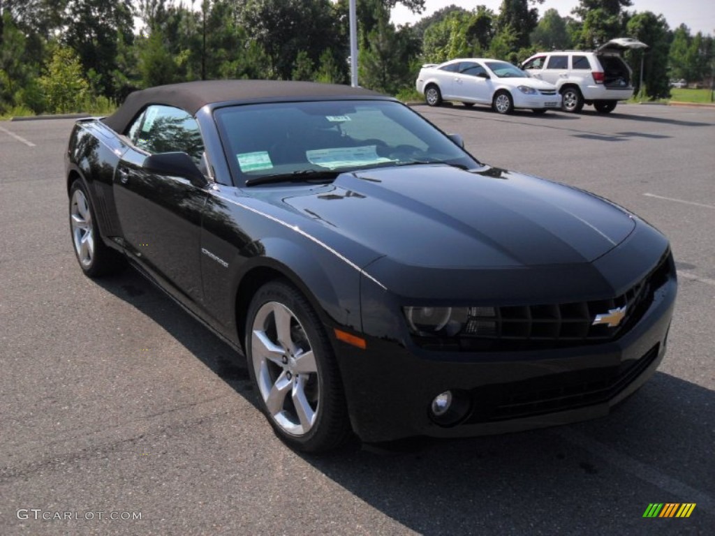 2011 Camaro LT/RS Convertible - Black / Black photo #5