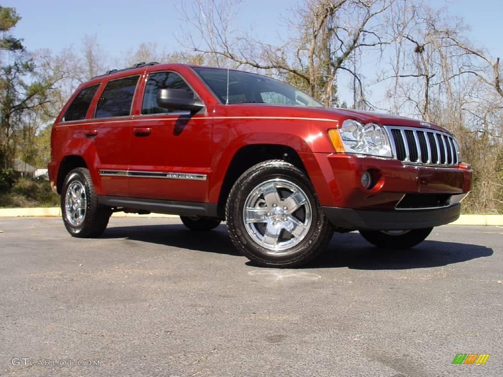 2007 Grand Cherokee Limited - Red Rock Crystal Pearl / Khaki photo #1