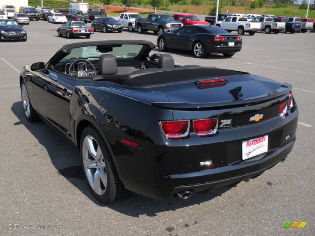 2011 Camaro LT/RS Convertible - Black / Black photo #27