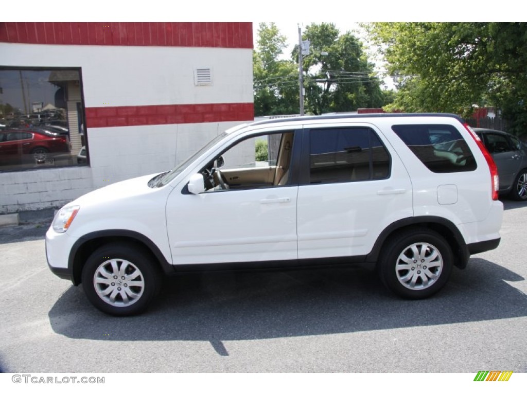 2006 CR-V SE 4WD - Taffeta White / Ivory photo #10