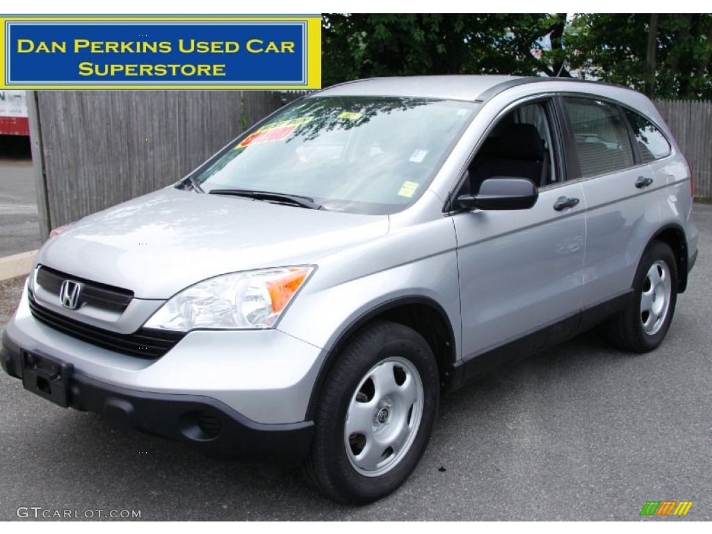 2009 CR-V LX 4WD - Alabaster Silver Metallic / Black photo #1